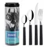 Faqueiro Inox 24 Peças Preto Brinox Riviera