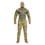 Farda Camisa Multicam Combat Shirt Calça Masculina Tática