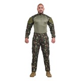 Farda Militar Multicam Black Tatica Calça + Combart Shirt