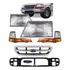 Faróis Grade Painel Pisca Ranger 4x2 1998/2004 Cromada