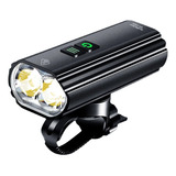 Farol Bike 2000 Lúmens Usb c Sorider Br 2000 Led Ipermeável Cor Preto