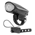 Farol Buzina De Bike Recarregável Usb - Led Branco Potente Cor Preto