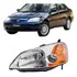 Farol Civic 2001 2002 2003 Simples Cromado Pisca Âmbar Esq
