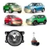 Farol De Milha Auxiliar Neblina + Lente Em Vidro + Lâmpada