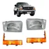 Farol E Lanterna Pisca Âmbar F250 F350 F4000 1999 A 2005 M1