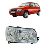 Farol Fiat Uno Mille Fire Economy Cromado 2004 Até 2013