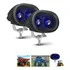 Farol Led Azul 20w Empilhadeira Nr11 Auxiliar 4d 12 80v Blue
