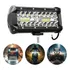 Farol Led Barra Potente 120w Off Road 4x4 Jeep Caminhão Moto