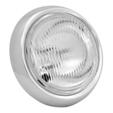 Farol Metal Cromado Vidro