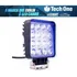 Farol Milha 48w Quadrado 16 Leds Azul Agrícola Pulverizador
