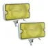 Farol Milha Cromado Lente Amarela Chevette Fiat 147 Opala Tl