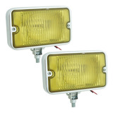 Farol Milha Cromado Lente