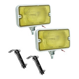 Farol Milha Metal Cromado