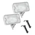 Farol Milha Neblina Cromado Lente Raiada Serra 2 Kit Fusca