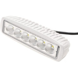 Farol Refletor Em Alumínio E Base Inox Para Deck 6 Leds Luz Branco frio