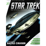 Fascículo Em Inglês Nº 37 + Brinde Nave Miniatura Star Trek Andorian Battle Cruiser - Editora Eaglemoss - Capa Mole - Bonellihq Mar24