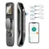 Fechadura Digital Eletronica Olho De Gato Biometrica Intelar Cor Preto