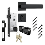 Fechadura Externa Preto Fosco