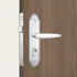 Fechadura Externa Stam Maçaneta Esp Inox 803 33 40mm