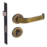 Fechadura Porta Duna 1 Roseta Antique   Externa   Imab Cor Unico