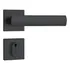 Fechadura Porta Externa 803/35 Roseta Quadrada Preto Stam