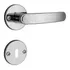 Fechadura Quarto Casa Porta De Madeira Inox Cromada Roseta Cor Cromado