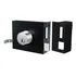 Fechadura Sobrepor P  Portão Stam 701 100   Promo Cor Preto
