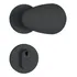 Fechadura Stam Bola Golf 803/10 Externa Roseta Redonda Preta Cor Preto Fosco