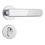 Fechadura Stam Roseta Redonda Cromada 803/21 Inox Externa