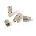 Fecho Rosca Prata Niquel Colar Pulseira Bijuteria 8mm 50 Pç