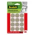 Feltro Adesivo Cadeira Sofá Redondo Scotch 3m 25mm A Cartela Contém C  12 Un
