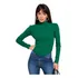 Feminino Fino De Manga Comprida Inverno Frente Longa Jx101