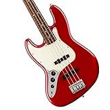 Fender Player Jazz Bass, Candy Apple Red, Canhoto, Pau Ferro Fingerboard
