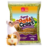 Feno Para Coelhos Porquinhos Da Índia Hamster Fresco Solto