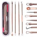 Ferramenta De Extrator De Espinhas Para Removedor De Cravos O Melhor Kit De Remoção De Acne   Tratamento Para Manchas  Estalos De Espinhas  Remoção De Espinhas Para Pele Do Rosto Do Nariz Sem Risco Com Estojo  Rosa  Conjunto De 4 Peças 