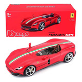 Ferrari Monza Sp1 - Signature Series - 1/18 - Burago Cor Vermelho
