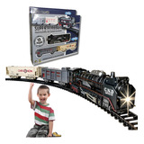 Ferrorama Trenzinho Trem Brinquedo Com Trilho Luz A Pilha