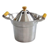 Fervedor De Leite Inderramável Aluminio Fundido Batido 2 5 Cor Polido