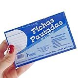 Ficha Pautada 3x5 N  1 100 Folhas   Unidade