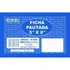 Ficha Pautada 5x8 100 Folhas 203x127 Sao Domingos