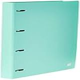 Fichário 4 Argolas A4, Yes, R4eabcvd, Tons Pastel, Com 96 Folhas E 5 Divisórias, Verde