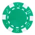 Fichas 11 5 Gramas Abs Lote Com 25 Modelo Dice Verde