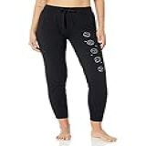 Fifth Sun Calça De Moletom Feminina Planet Stack Junior, Preto, Gg