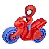 Figura Spidey Amazing Friends Spiderman C/ Moto Hasbro F3714