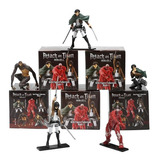 Figuras Ataque Dos Titãs Lote 05 Personagens Wave 1 Com Eren