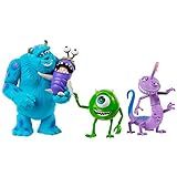 Figuras Disney Monstros Sa, Sully, Mike, Boo E Randall, Multicolorido, Gmd17, Mattel