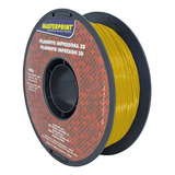 Filamento De Impressora 3d Petg 1 75mm Rolo 1kg Masterprint Cor Amarelo Translúcido