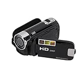 Filmadora De Vídeo Digital, Gravador De Câmera Portátil 16mp Full Hd 1080p 270° Rotação Para Presentes(preto)