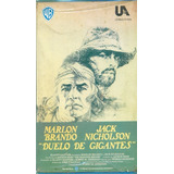 Filme Fita Vhs Duelo De Gigantes Jack Nicholson Marlon Brand