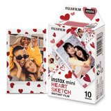 Filme Fotográfico Fujifilm Instax Mini Coração 10 Fotos